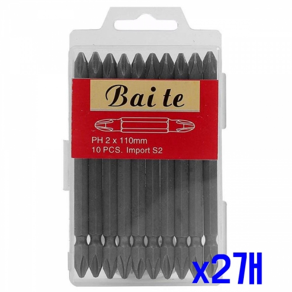 양면 십자 110mm 드라이버 비트 10p세트 x2개