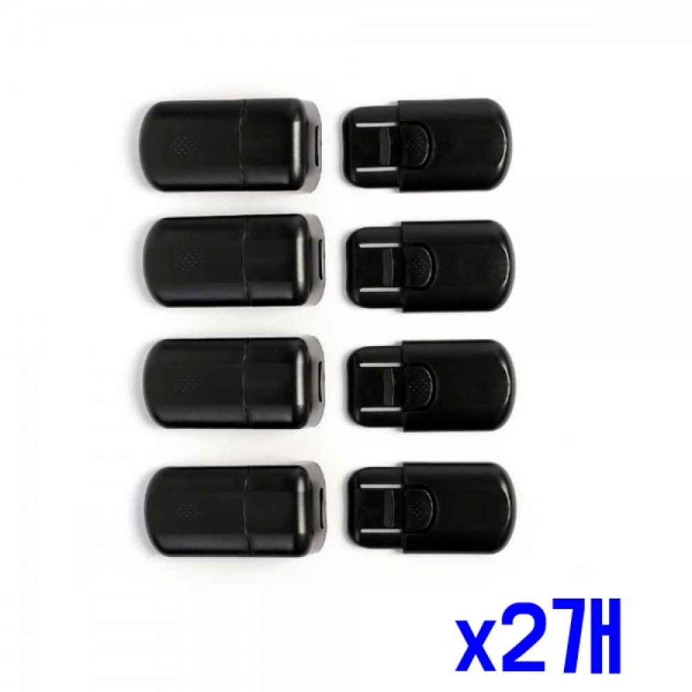 문열림방지 코너형 잠금장치 4p세트(블랙) x2개