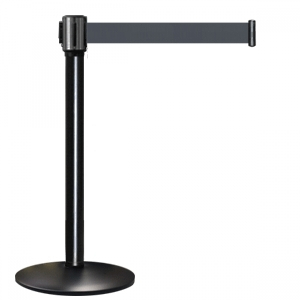 일반형 검정 차단봉 TB-172BK 벨트 폭7cm x 2M 안전봉 가이드라인 전시회