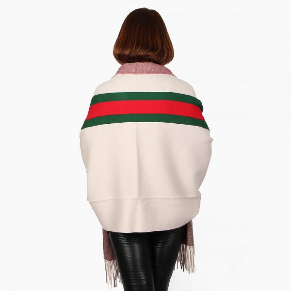 프렌치 삼색 가디건 숄 루즈핏 여성 어깨숄