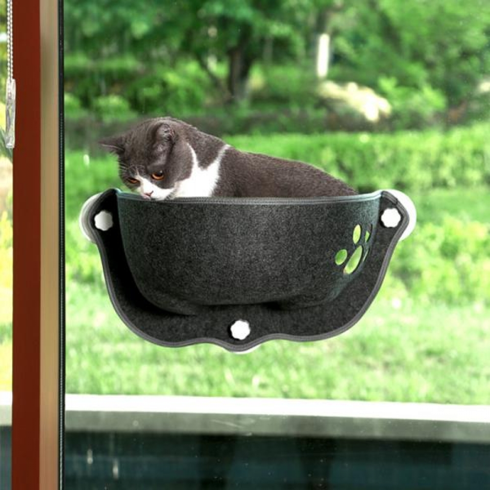 PET 부착형 큐방 부직포 고양이 창틀 해먹 숨숨집