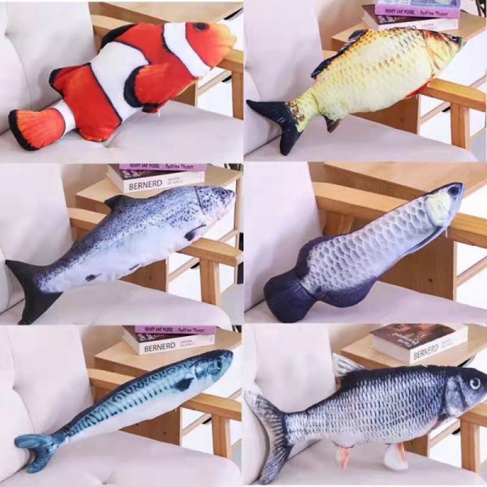 PET 고양이 캣닢 장난감 물고기 20cm 애착 인형