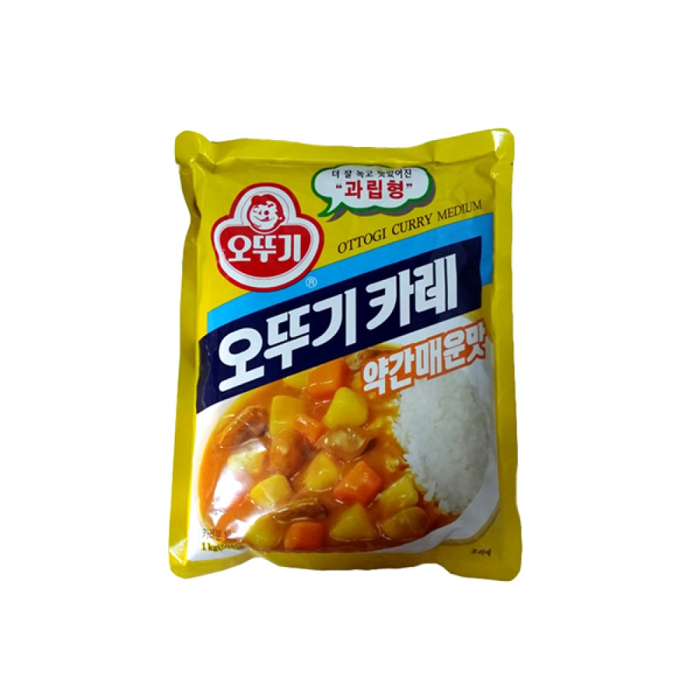 오뚜기 카레 약간매운맛 1kg