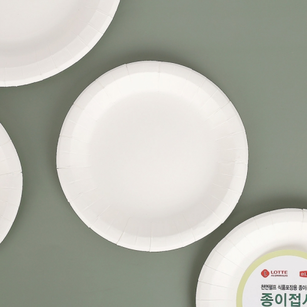 이라이프 일회용 종이접시 8개입(17cm) 일회용그릇
