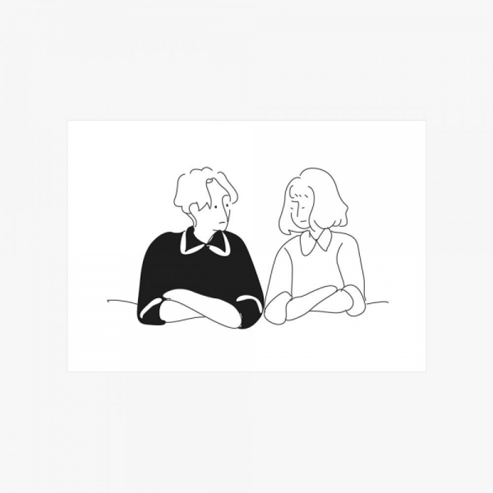 대형 패브릭 포스터 바라보기 S