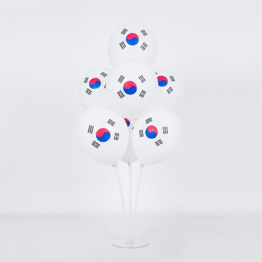 태극기인쇄 70cm풍선꽂이 파티장식세트 행사풍선