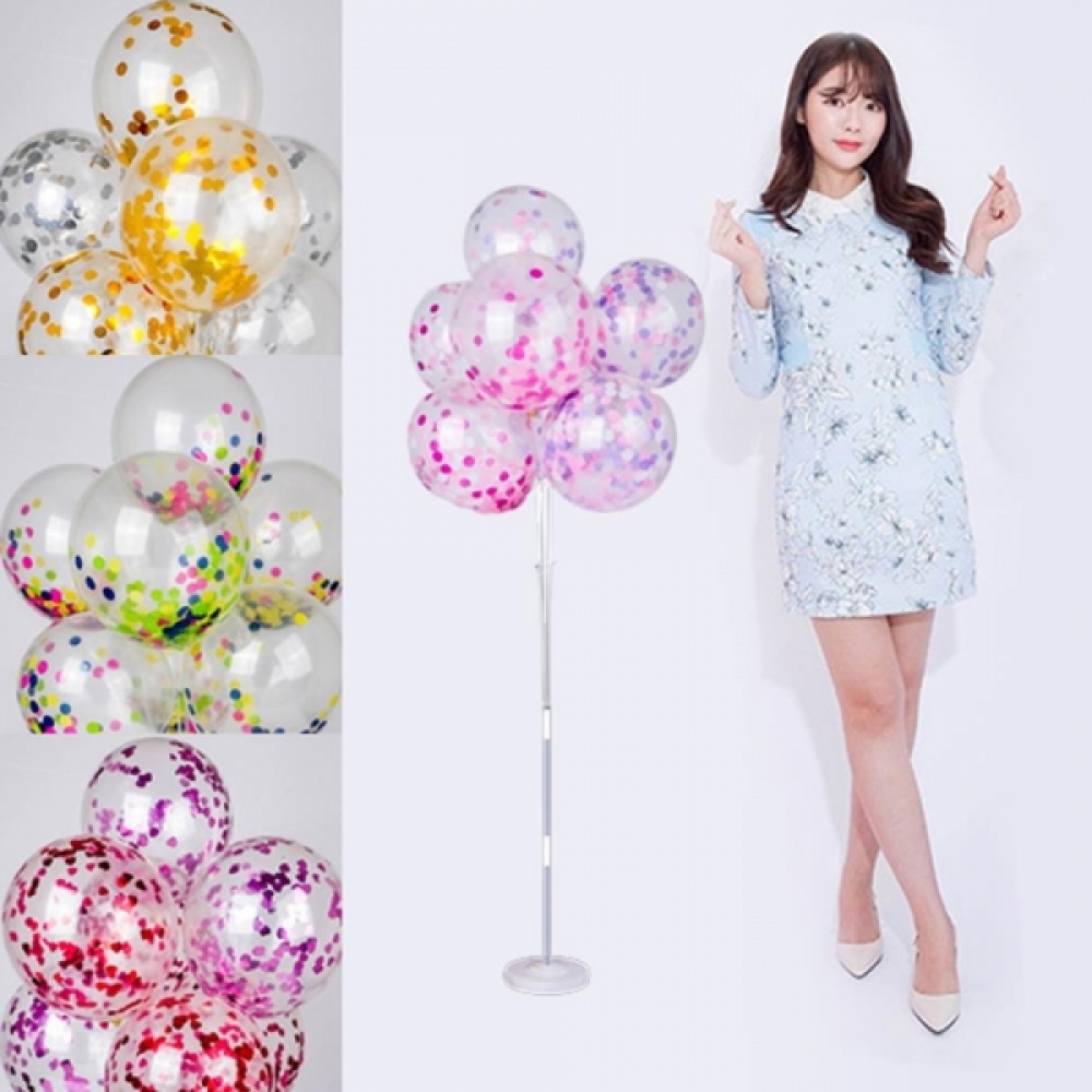 컨페티 130cm 풍선꽂이 장식세트 기념일풍선 생일풍선