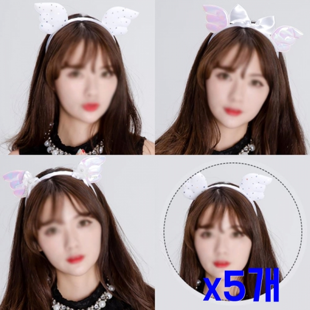 축제장식소품 천사날개 파티머리띠 x5개 행사소품