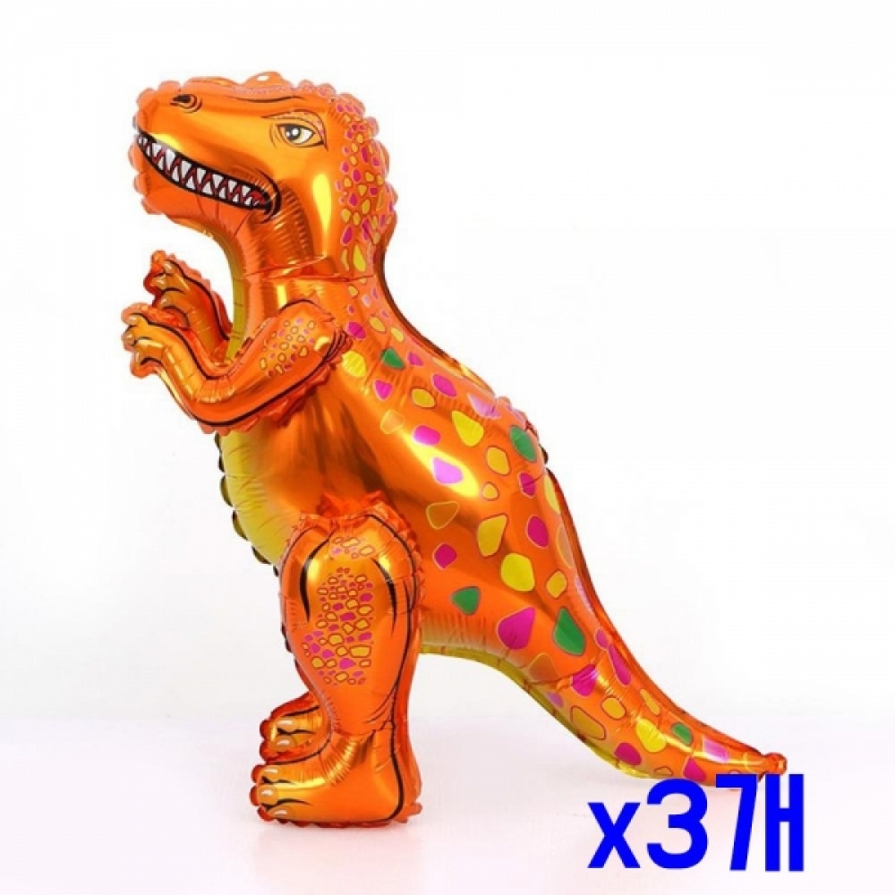 브라운 티라노사우루스 장식데코 은박풍선-대 x3개