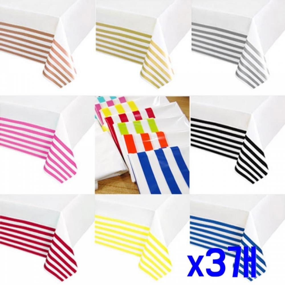 파티소품 스트라이프 다용도 테이블보 x3개
