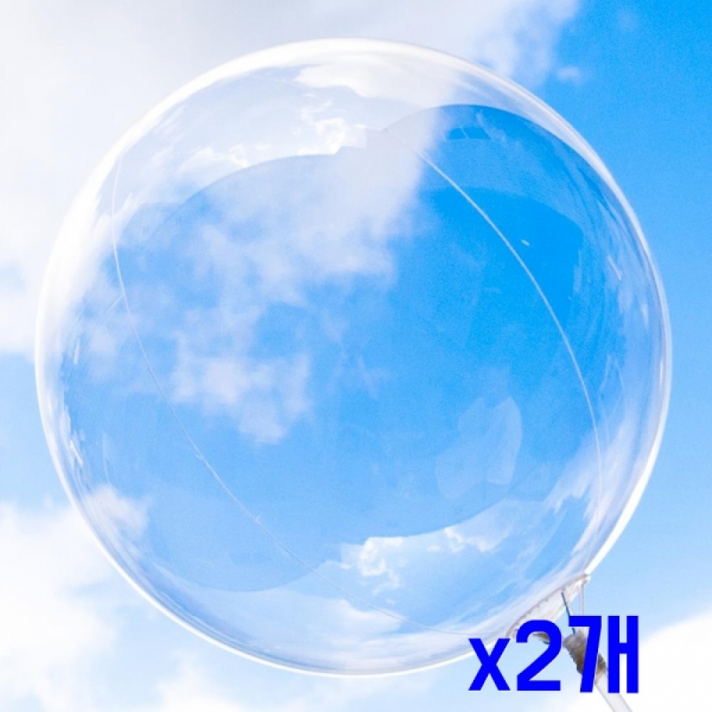 투명클리어 PVC풍선(광폭50cm) 낱개5개 x2개 파티용품