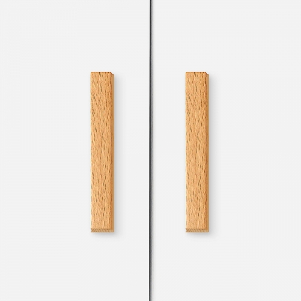 홈앤 나무 가구손잡이 4p세트(96mm) (느티나무)