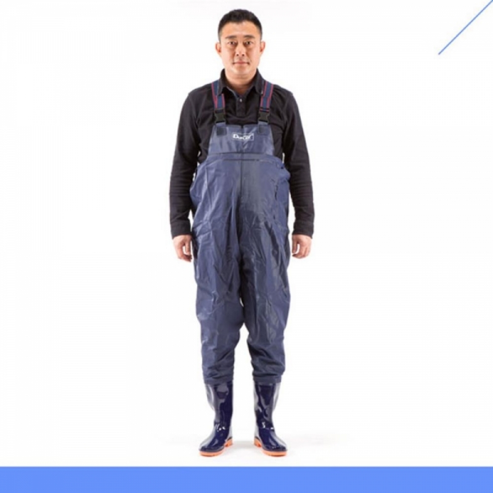 PVC 작업복 일체형 장화 250mm 낚시장화 텃밭장화