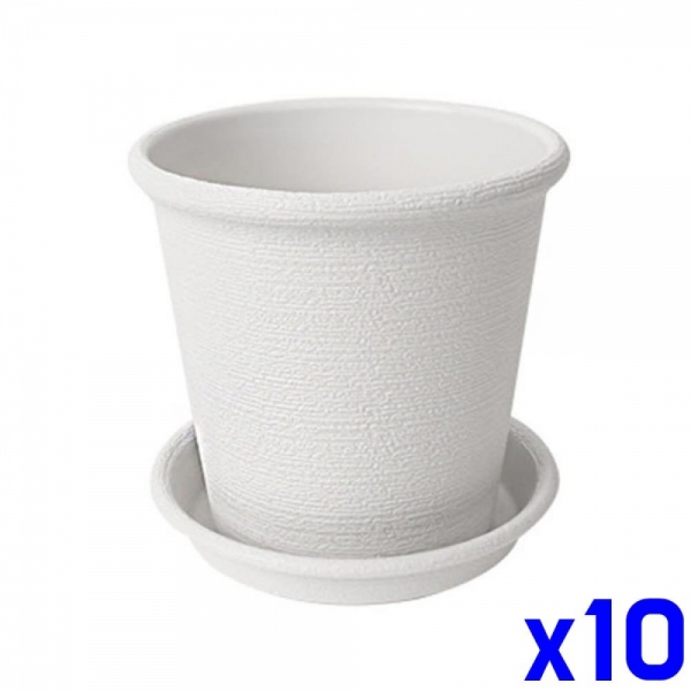우드 화분받침 2호 142x142x27mm x10개 화분물받이