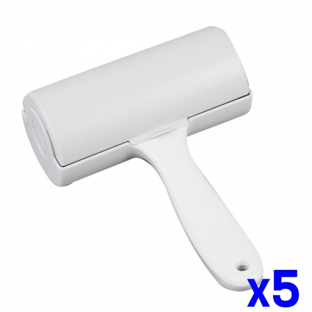 강력 테이프크리너 16CM 본체 x5개 돌돌이 먼지떨이