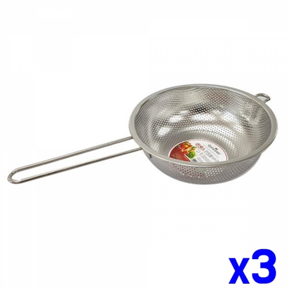 펀칭 스텐 손잡이 바구니 17cm x3개 야채바구니 채반