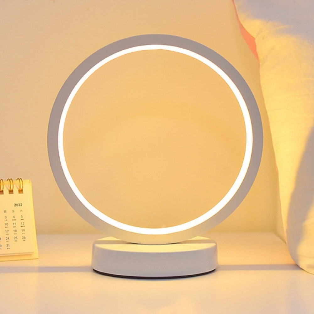 올인 원형 무드등(화이트) USB LED 밝기조절 수면등