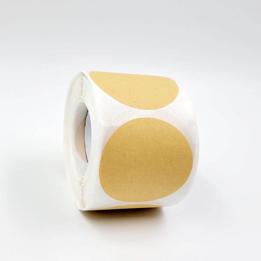 크라프트 원형 라벨 스티커 500장 (5cm)