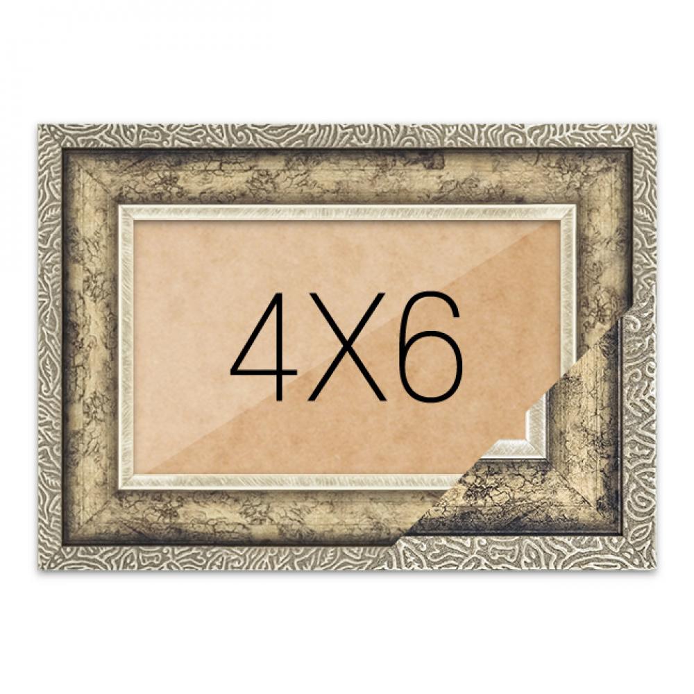 사진액자 4x6 (슬림앤틱실버) 탁상벽걸이