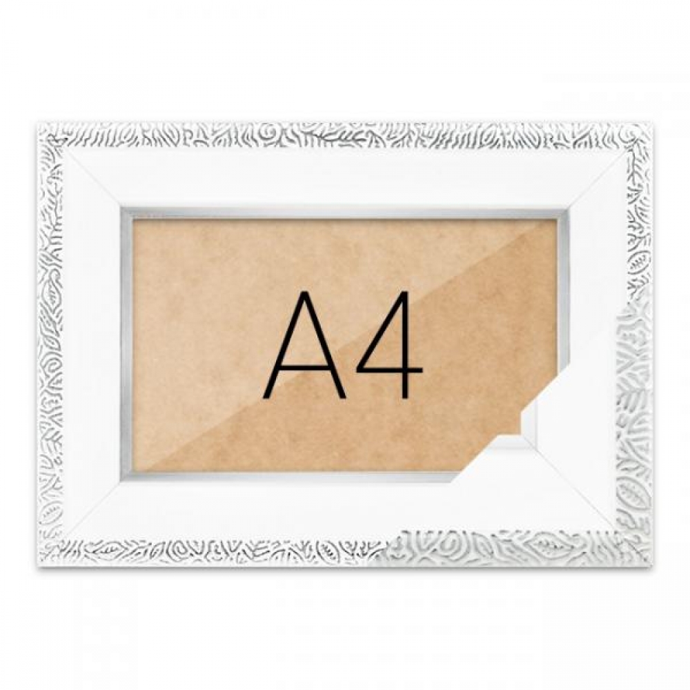 사진액자 A4 (슬림 앤틱화이트) 벽걸이
