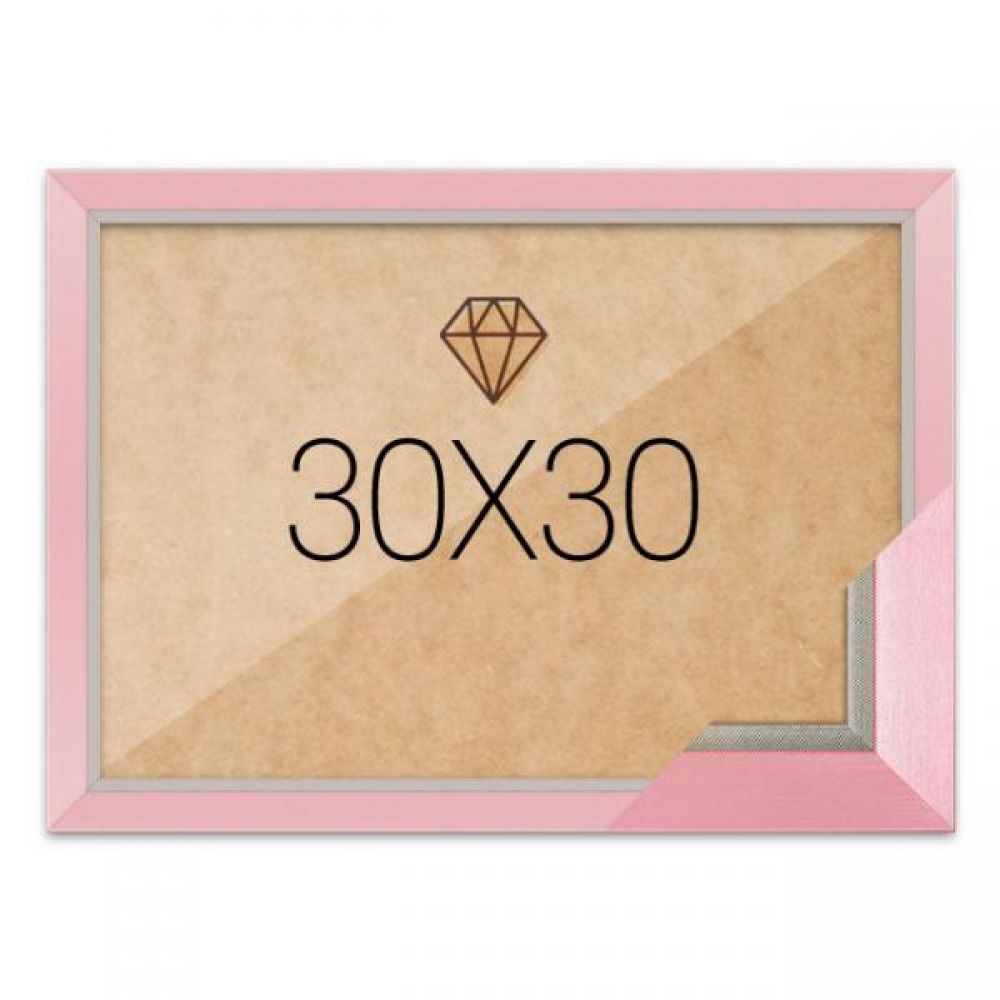 보석십자수액자 30x30 고급형 모던핑크