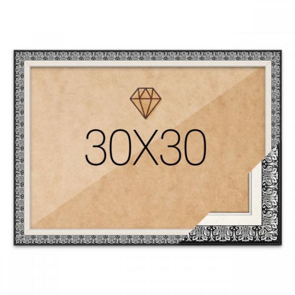 보석십자수액자 30x30 고급형 매트블랙