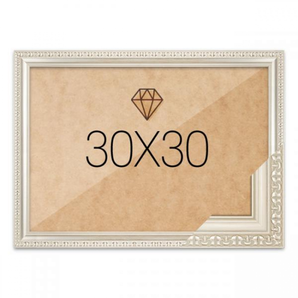 보석십자수액자 30x30 고급형 댄디실버
