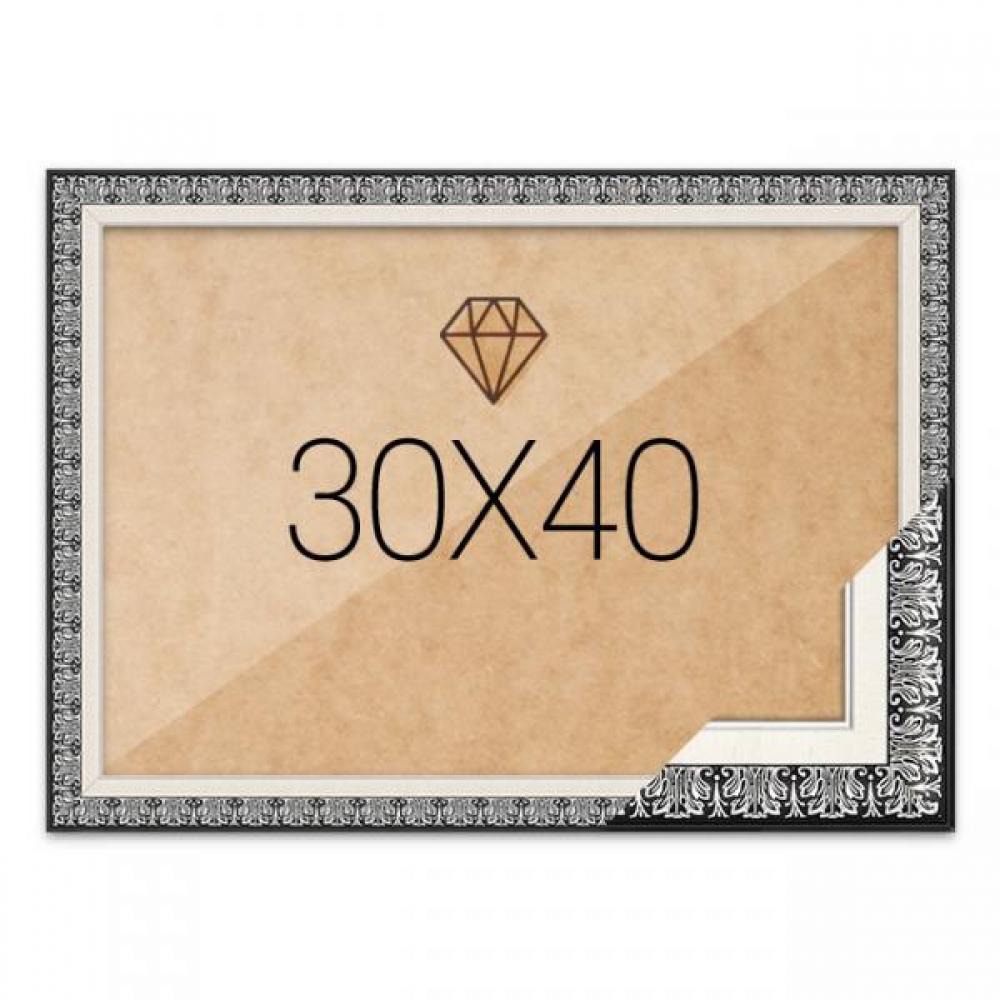 보석십자수액자 30x40 고급형 매트블랙