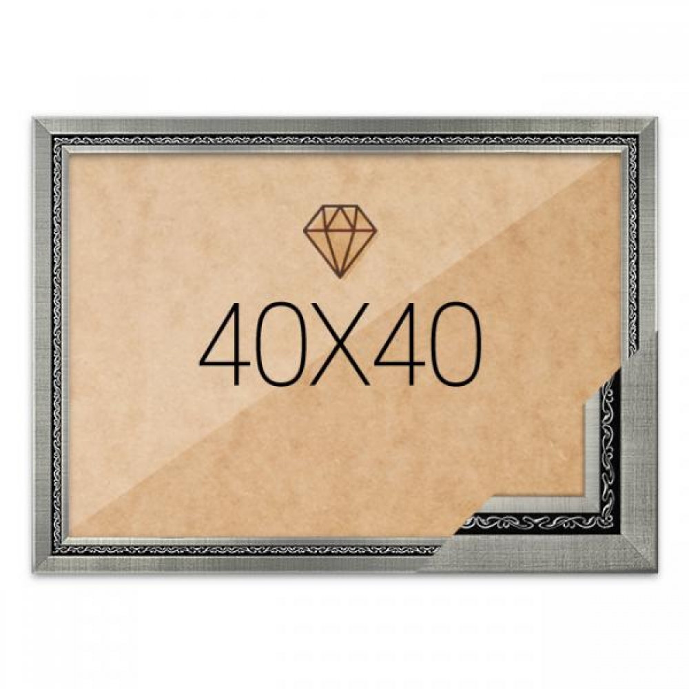 보석십자수액자 40x40 고급형 그레이스 그레이