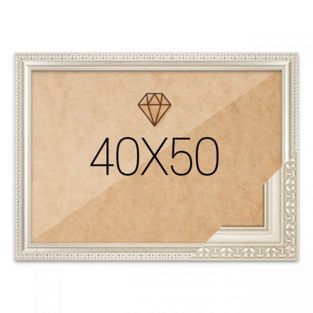 보석십자수액자 40x50 고급형 댄디실버