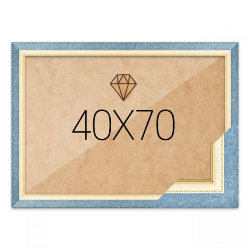 보석십자수액자 40x70 고급형 수지 블루