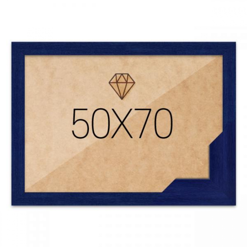 보석십자수액자 50x70 고급형 우드 블루