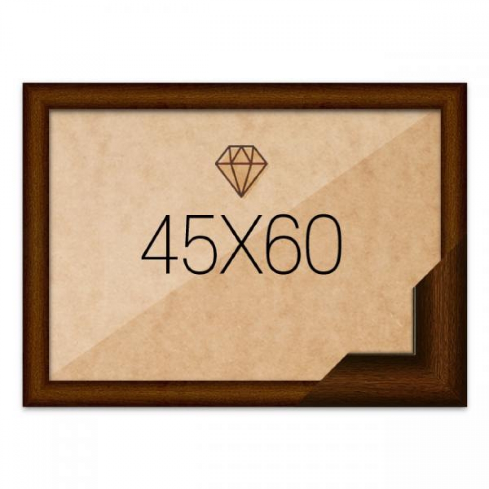 보석십자수액자 45x60 고급형 우드 브라운
