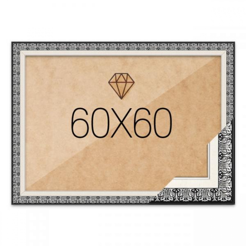 보석십자수액자 60x60 고급형 매트블랙