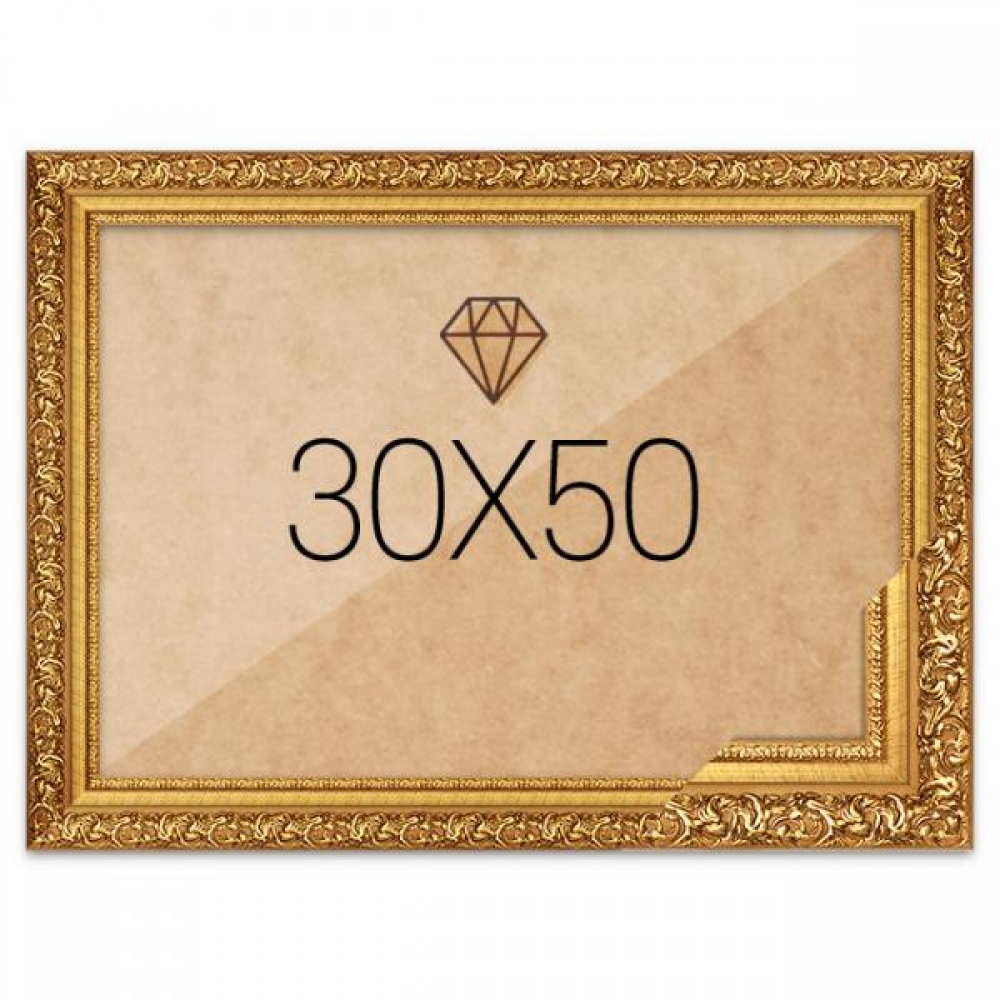 보석십자수액자 30x50 프리미엄 골드