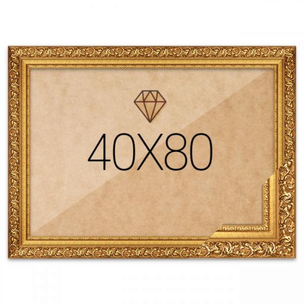 보석십자수액자 40x80 프리미엄 골드