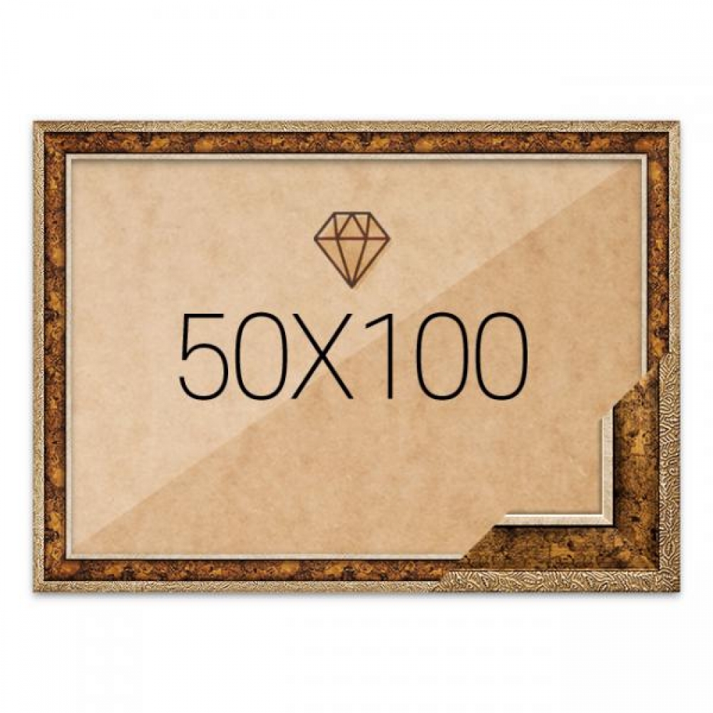 보석십자수액자 50x100 고급형 앤틱골드