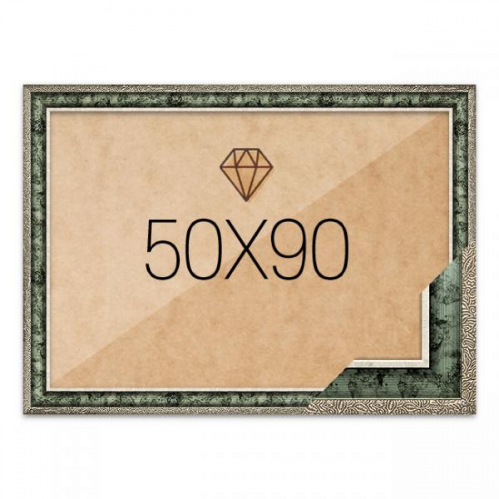 보석십자수액자 50x90 고급형 앤틱그린