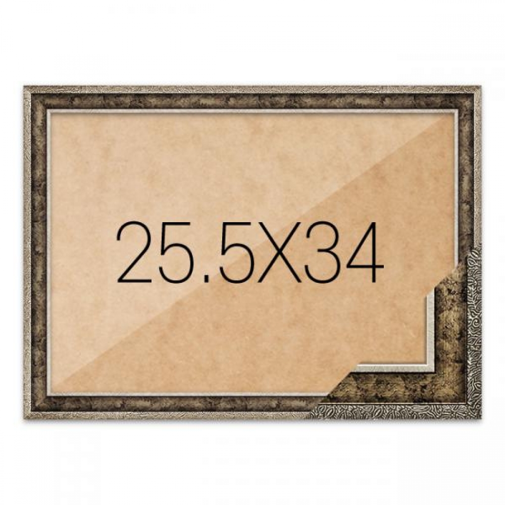 퍼즐액자 25.5x34 고급형 앤틱실버