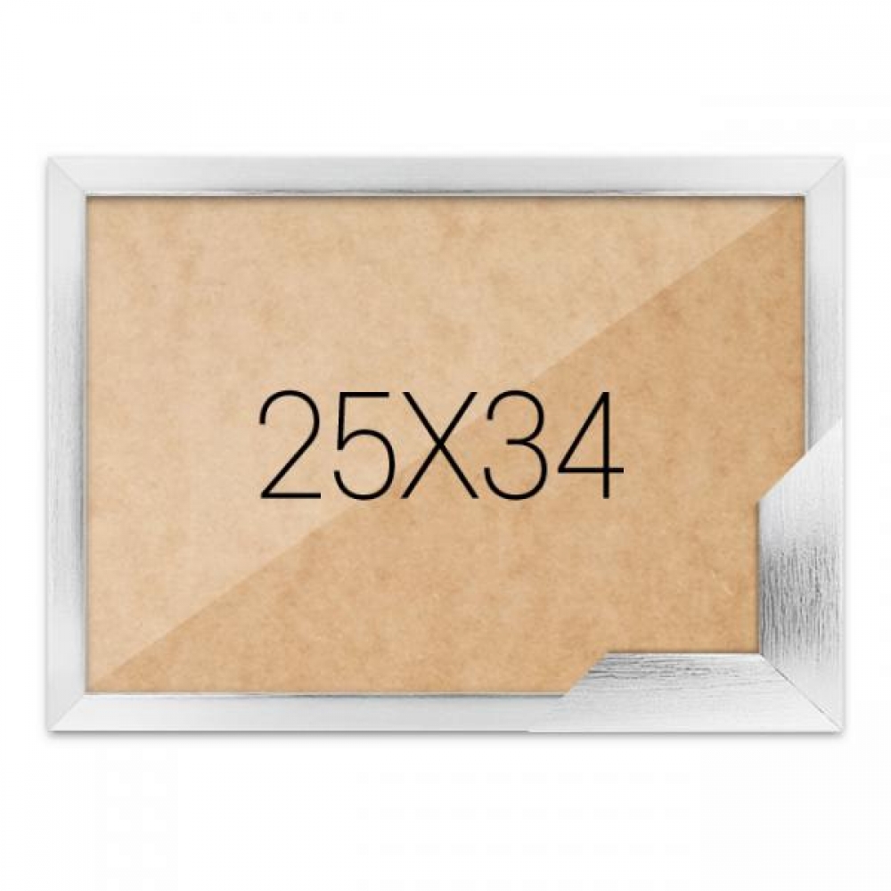 퍼즐액자 25x34 고급형 슬림 우드 실버
