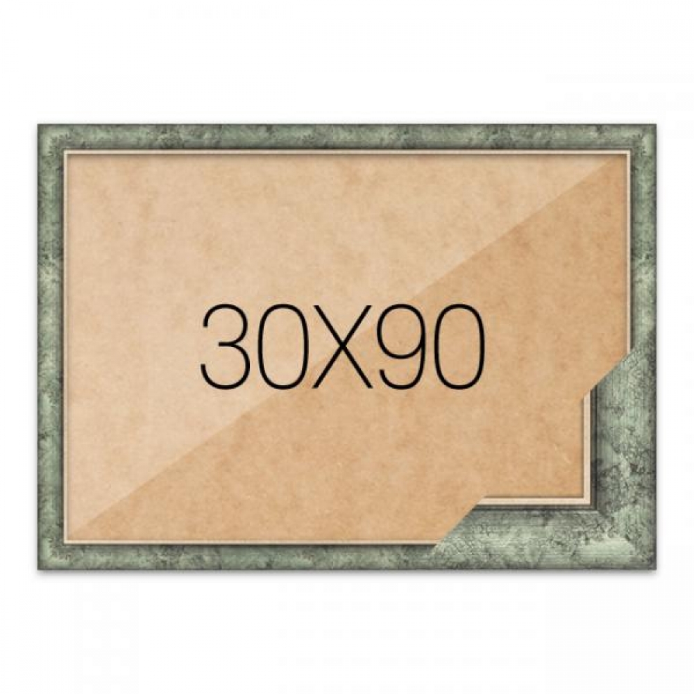 퍼즐액자 30x90 고급형 슬림 엣지 앤틱그린