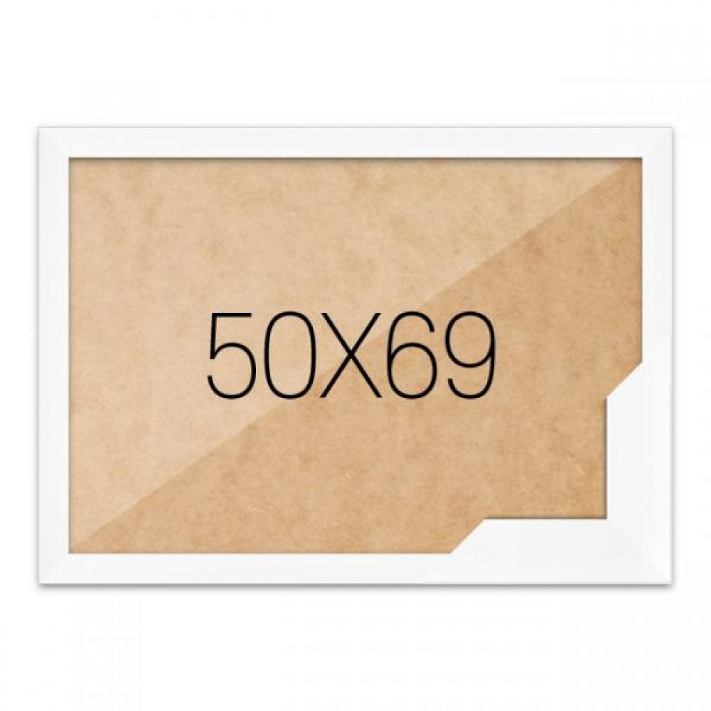 퍼즐액자 50x69 고급형 슬림 우드 화이트