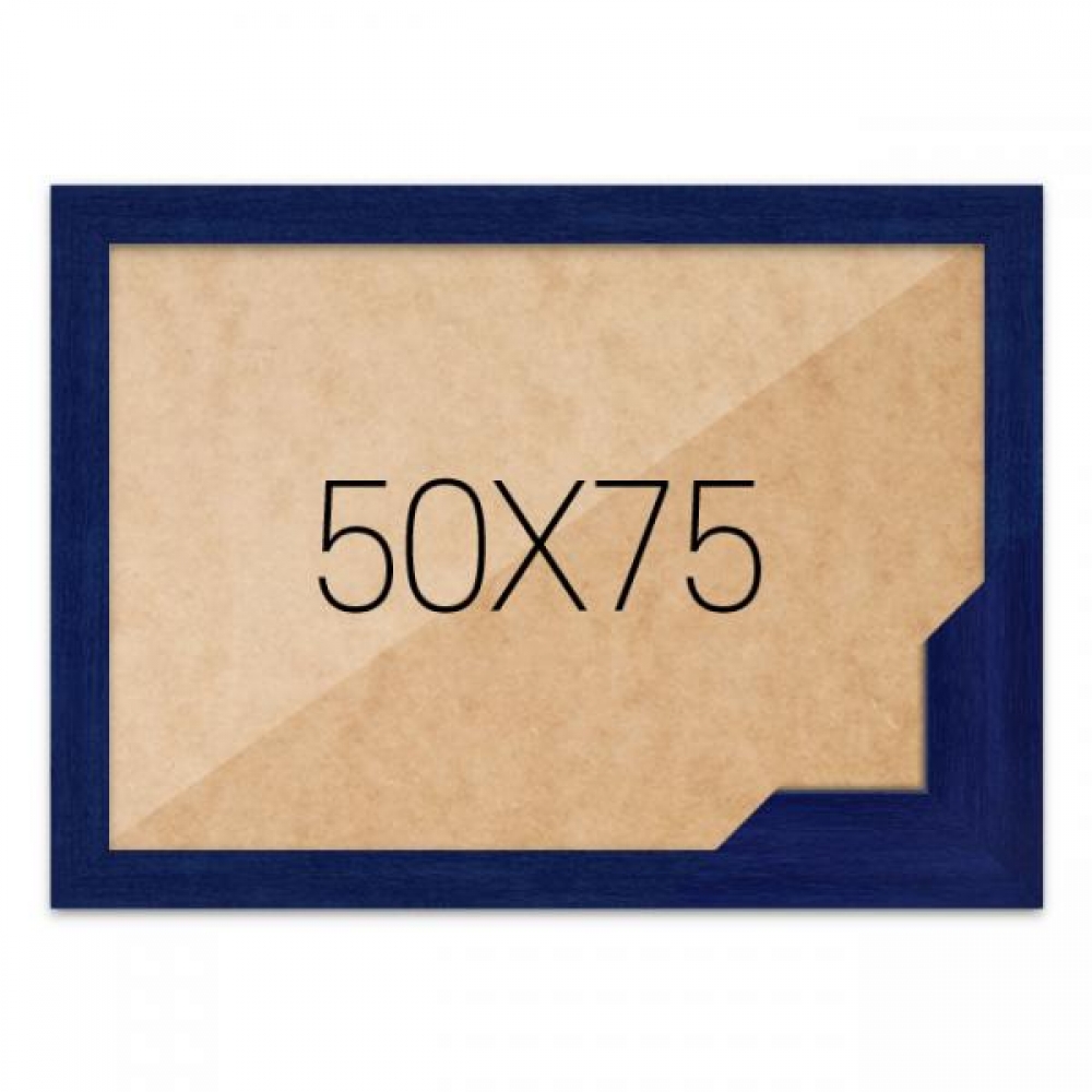 퍼즐액자 50x75 고급형 우드 블루