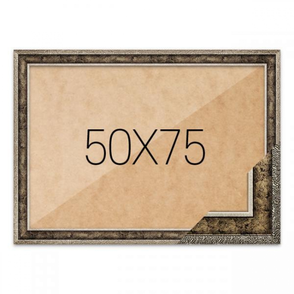 퍼즐액자 50x75 고급형 앤틱실버