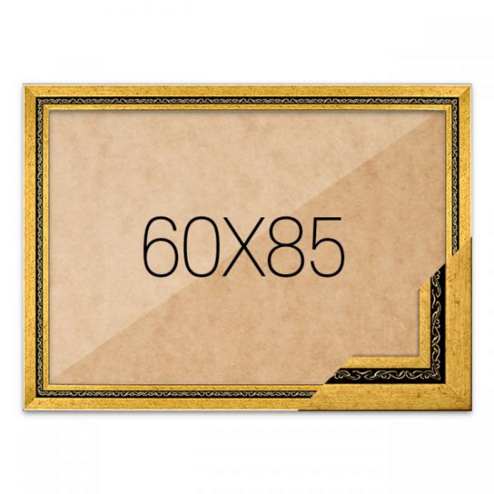 퍼즐액자 60x85 고급형 그레이스 다크골드