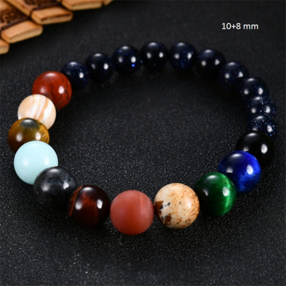 불교 우주 은하 태양계 행성 팔찌 8+8 mm