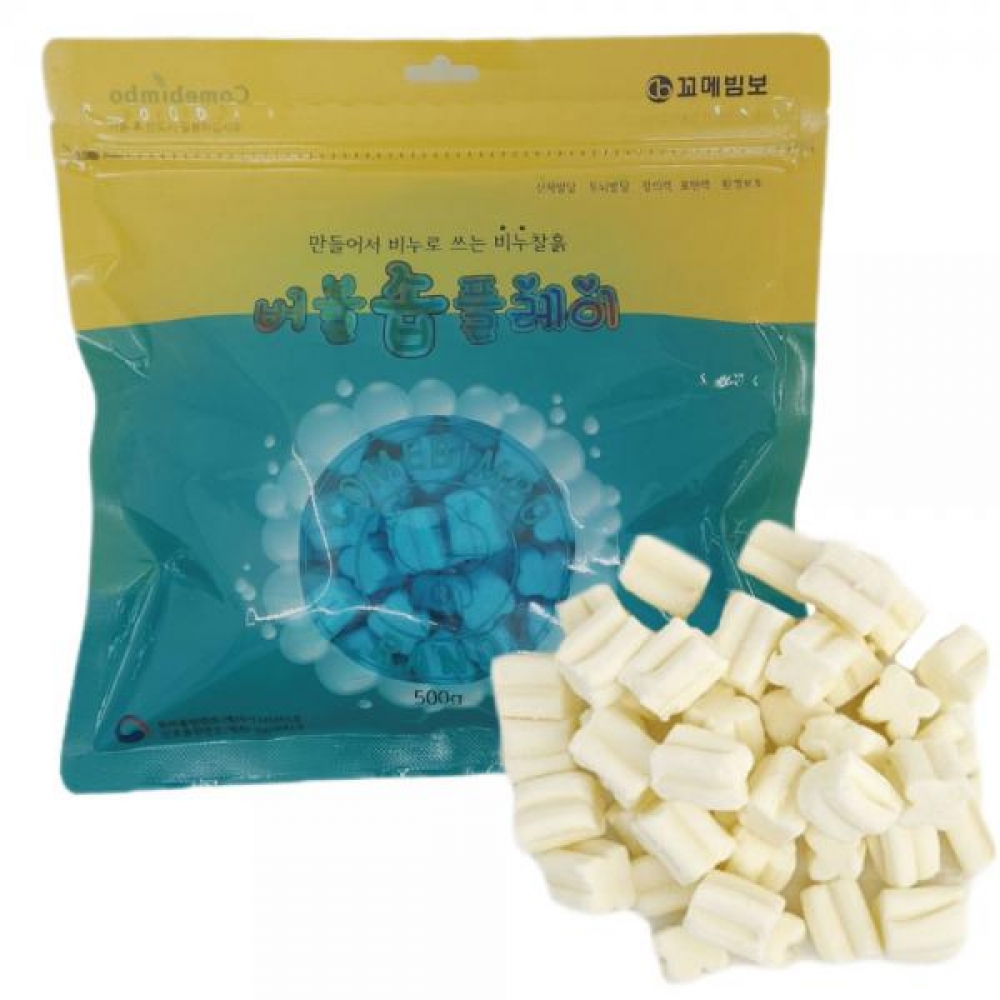 버블솝플레이 (비누찰흙) 향기 지퍼락 500g (하양)