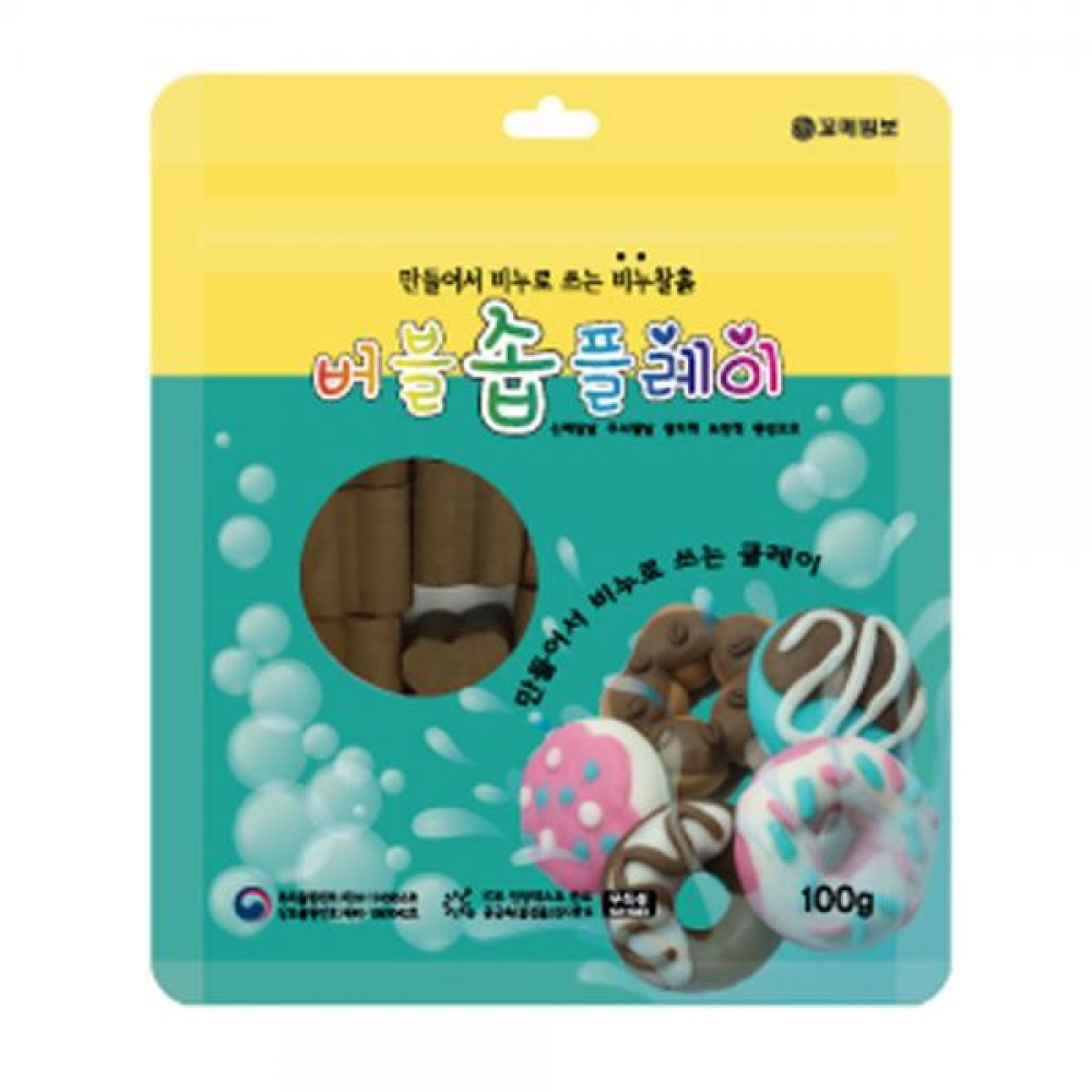 버블솝플레이 (비누찰흙) 향기 100g (갈색)