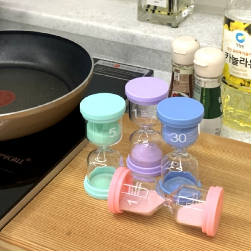 마카롱 탁상 타이머 10분 모래시계