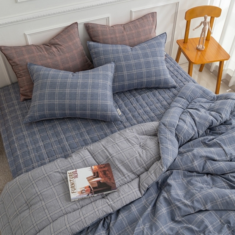 BEDCOVER 차렵 이불 베이직 체크 모달 이불 SS